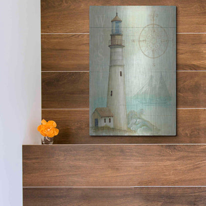 Luxe Metal Art 'West Coastal Light' by Daphne Brissonet, Metal Wall Art,12x16