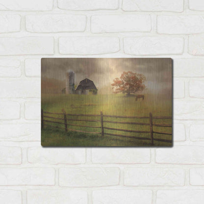 Luxe Metal Art 'Graze On' by Lori Deiter, Metal Wall Art,16x12