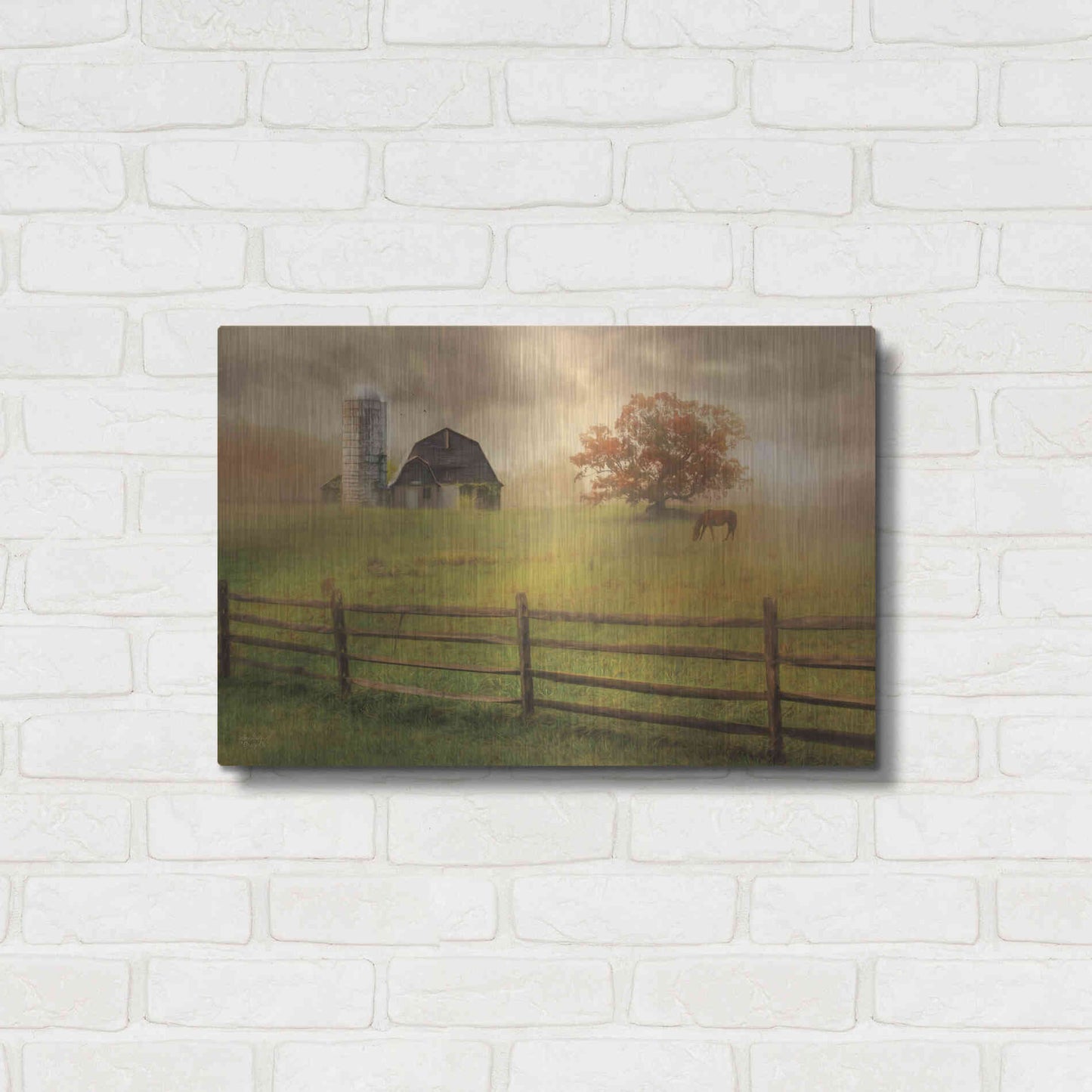 Luxe Metal Art 'Graze On' by Lori Deiter, Metal Wall Art,24x16