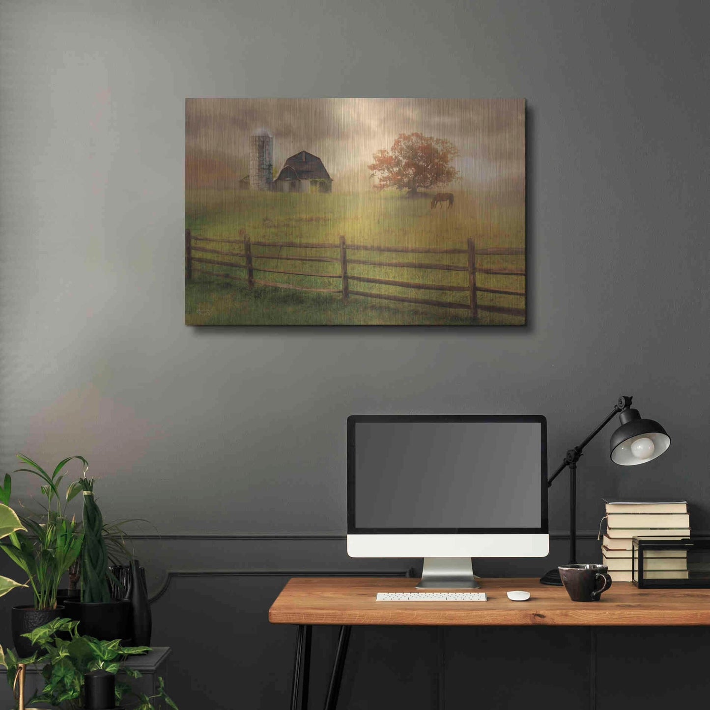 Luxe Metal Art 'Graze On' by Lori Deiter, Metal Wall Art,36x24