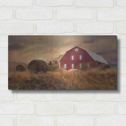 Luxe Metal Art 'Bedford County Sunset' by Lori Deiter, Metal Wall Art,24x12