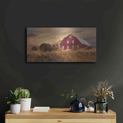 Luxe Metal Art 'Bedford County Sunset' by Lori Deiter, Metal Wall Art,24x12