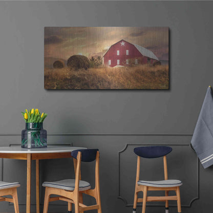 Luxe Metal Art 'Bedford County Sunset' by Lori Deiter, Metal Wall Art,48x24