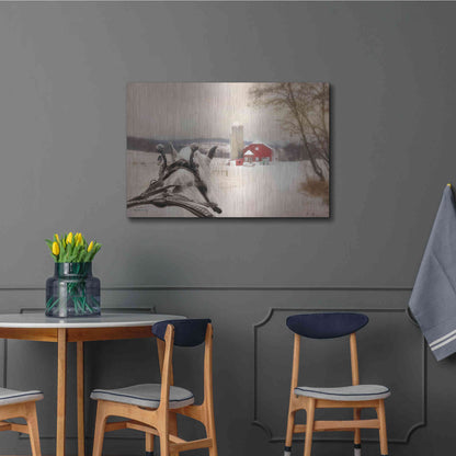 Luxe Metal Art 'Sleigh Ride in the Country' by Lori Deiter, Metal Wall Art,36x24