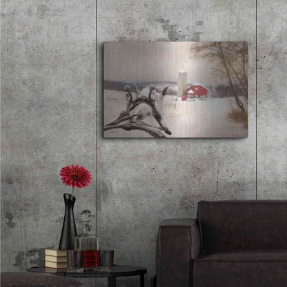 Luxe Metal Art 'Sleigh Ride in the Country' by Lori Deiter, Metal Wall Art,36x24