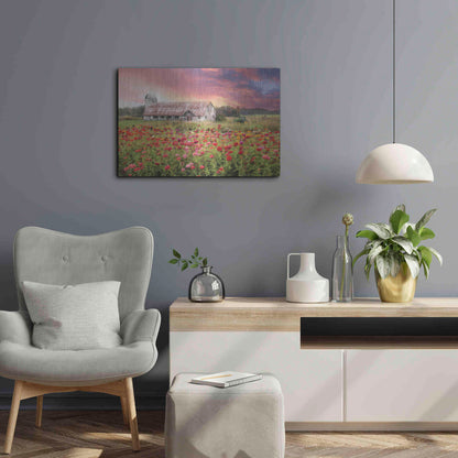 Luxe Metal Art 'Vermont Colors' by Lori Deiter, Metal Wall Art,24x16