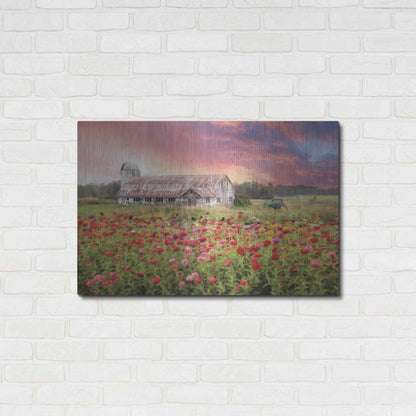 Luxe Metal Art 'Vermont Colors' by Lori Deiter, Metal Wall Art,36x24