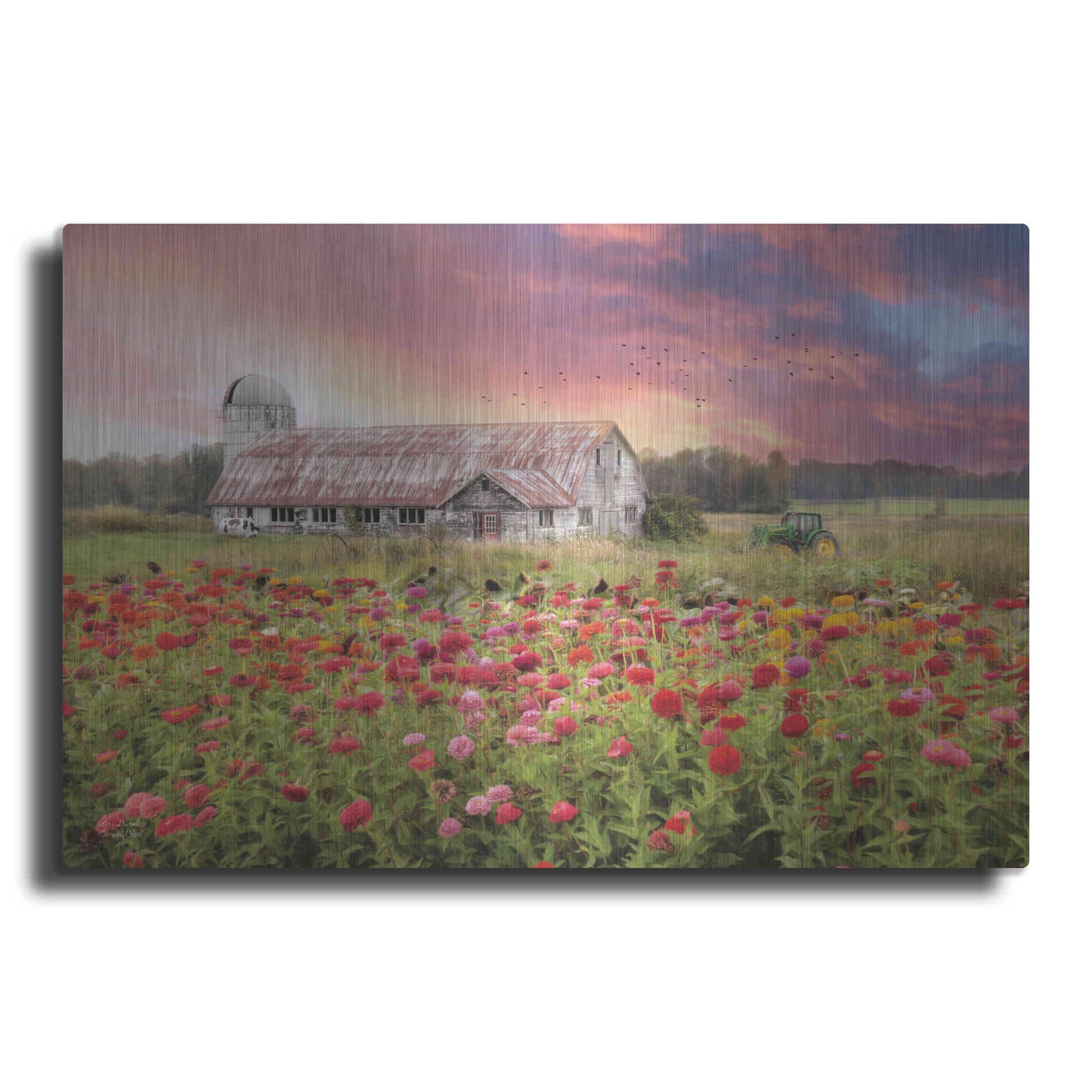 Luxe Metal Art 'Vermont Colors' by Lori Deiter, Metal Wall Art