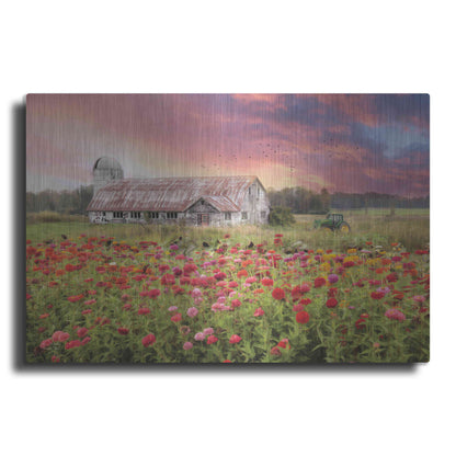 Luxe Metal Art 'Vermont Colors' by Lori Deiter, Metal Wall Art