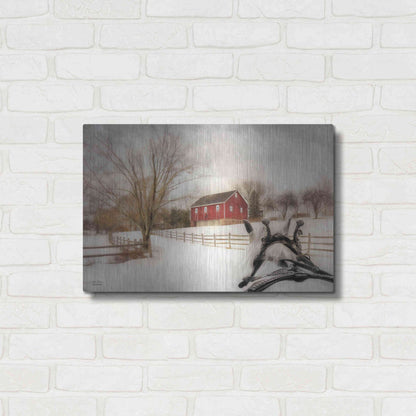 Luxe Metal Art 'Almost Home' by Lori Deiter, Metal Wall Art,24x16