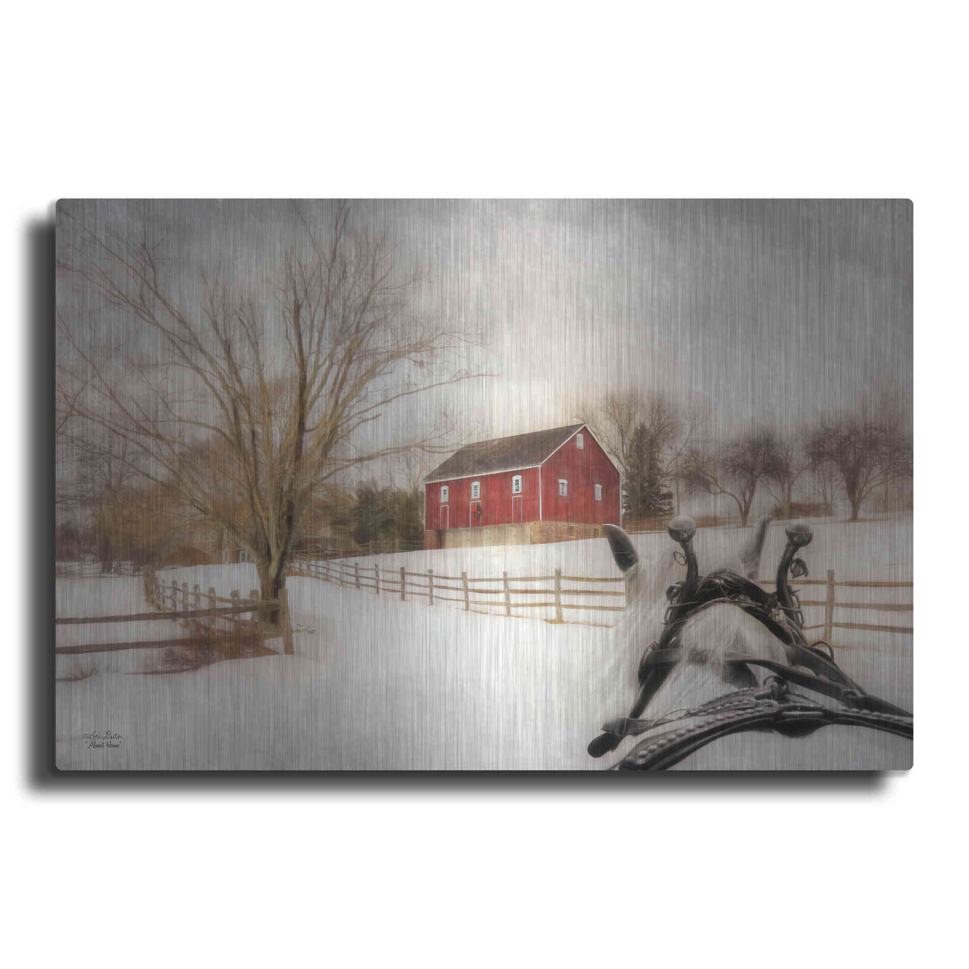 Luxe Metal Art 'Almost Home' by Lori Deiter, Metal Wall Art