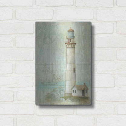 Luxe Metal Art 'East Coastal Light' by Daphne Brissonet, Metal Wall Art,12x16