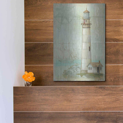 Luxe Metal Art 'East Coastal Light' by Daphne Brissonet, Metal Wall Art,12x16