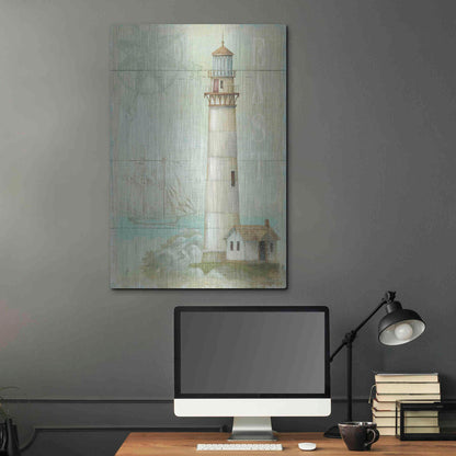 Luxe Metal Art 'East Coastal Light' by Daphne Brissonet, Metal Wall Art,24x36