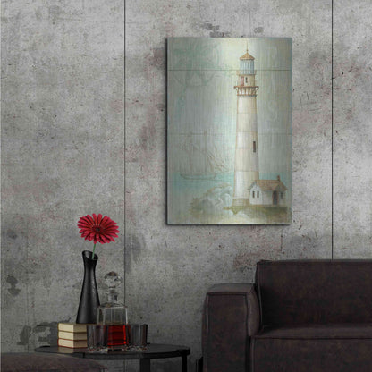 Luxe Metal Art 'East Coastal Light' by Daphne Brissonet, Metal Wall Art,24x36