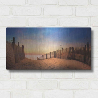 Luxe Metal Art 'A New Day' by Lori Deiter, Metal Wall Art,24x12