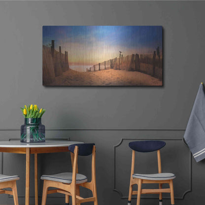 Luxe Metal Art 'A New Day' by Lori Deiter, Metal Wall Art,48x24