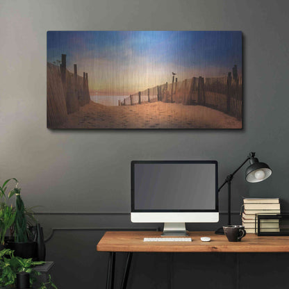 Luxe Metal Art 'A New Day' by Lori Deiter, Metal Wall Art,48x24