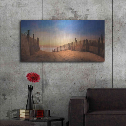 Luxe Metal Art 'A New Day' by Lori Deiter, Metal Wall Art,48x24