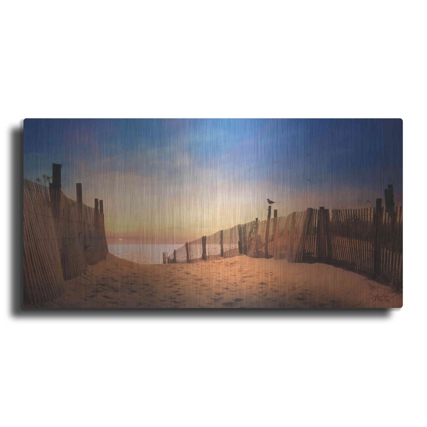 Luxe Metal Art 'A New Day' by Lori Deiter, Metal Wall Art