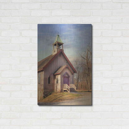 Luxe Metal Art 'Eckley St. James Church' by Lori Deiter, Metal Wall Art,24x36