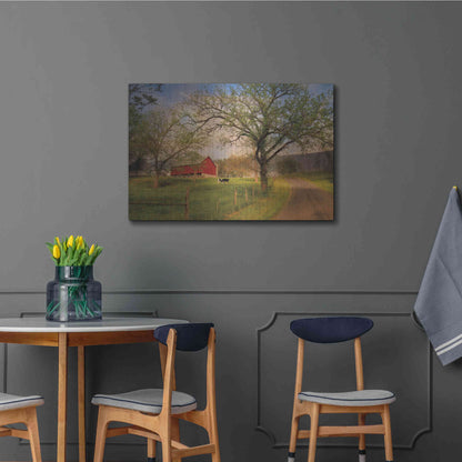 Luxe Metal Art 'Country Sunrise' by Lori Deiter, Metal Wall Art,36x24