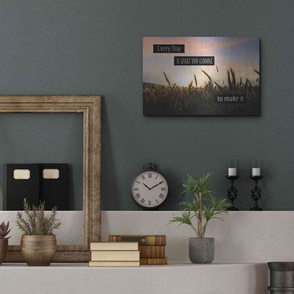 Luxe Metal Art 'Every Day' by Lori Deiter, Metal Wall Art,16x12