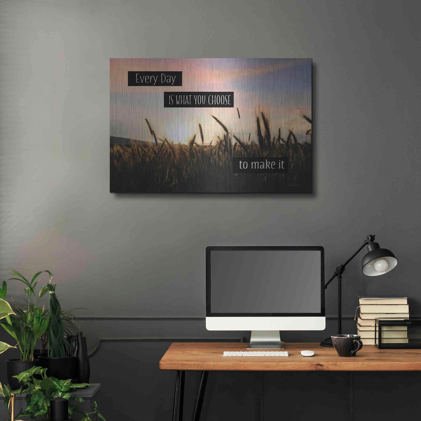 Luxe Metal Art 'Every Day' by Lori Deiter, Metal Wall Art,36x24