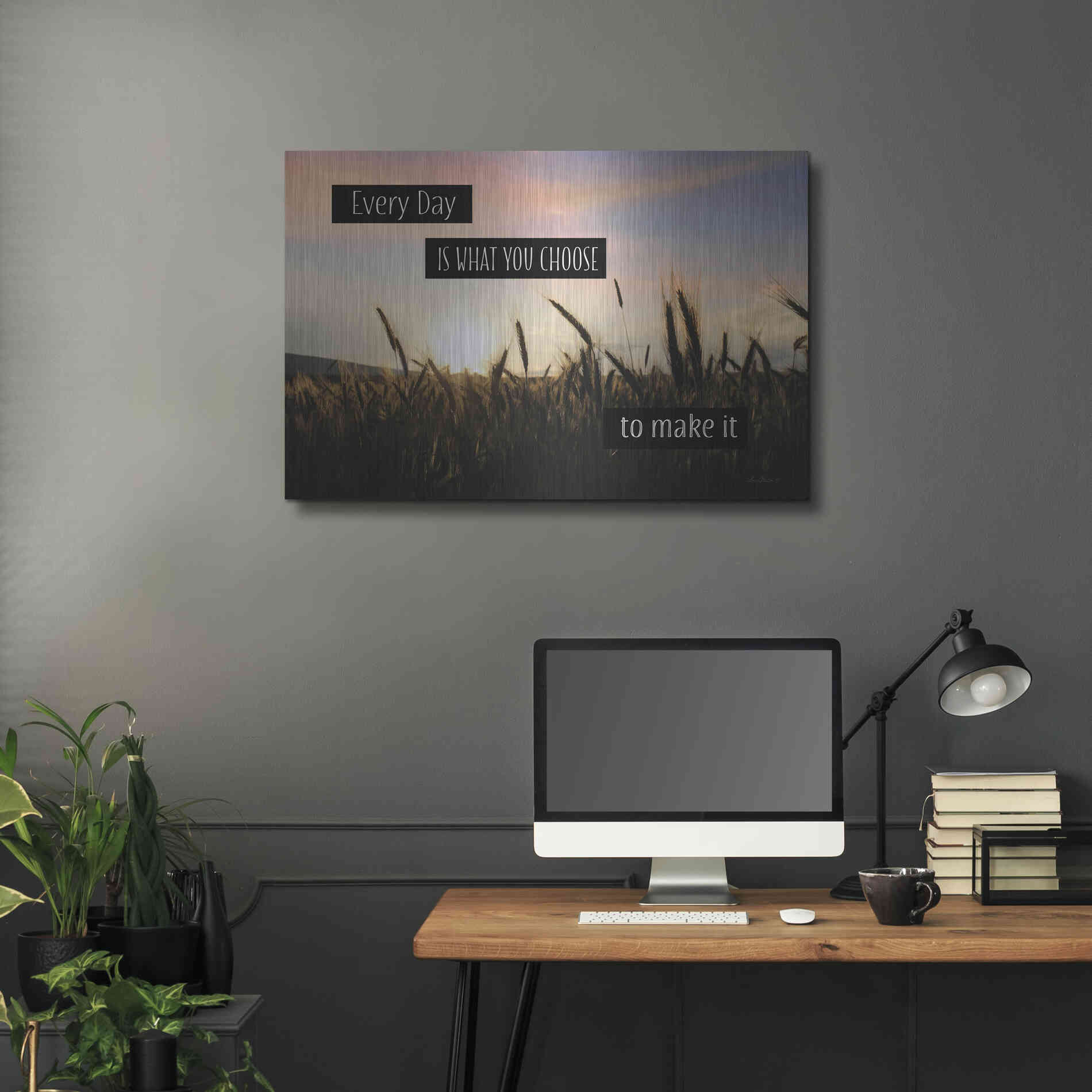 Luxe Metal Art 'Every Day' by Lori Deiter, Metal Wall Art,36x24