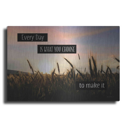 Luxe Metal Art 'Every Day' by Lori Deiter, Metal Wall Art