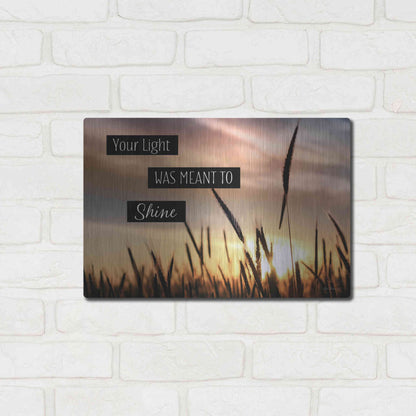 Luxe Metal Art 'Your Light' by Lori Deiter, Metal Wall Art,16x12