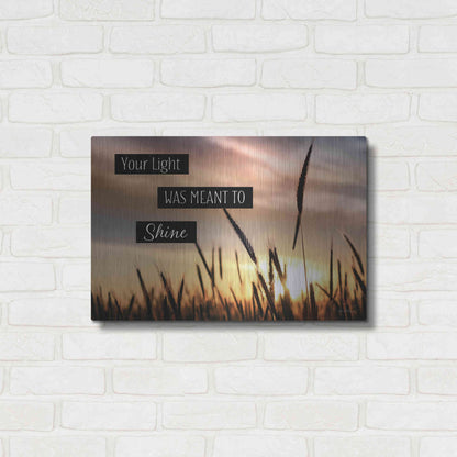 Luxe Metal Art 'Your Light' by Lori Deiter, Metal Wall Art,24x16