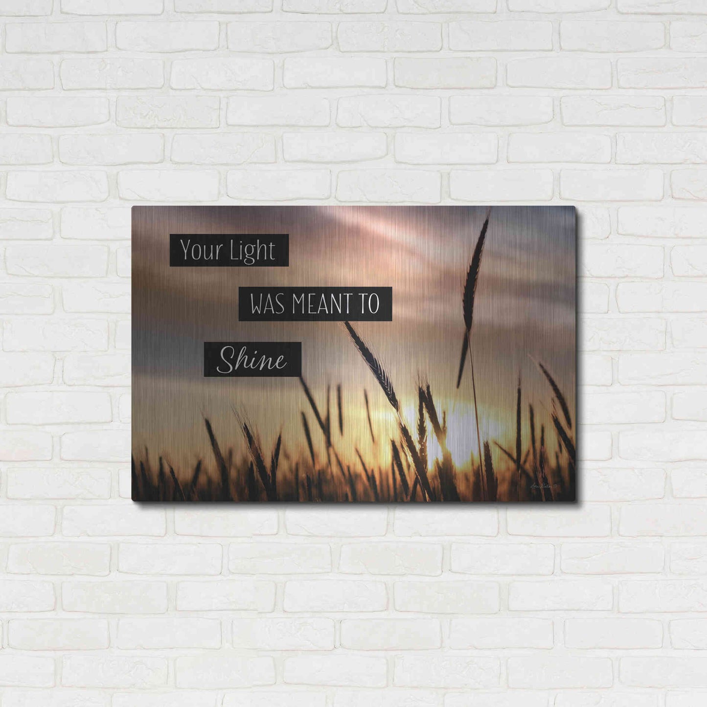 Luxe Metal Art 'Your Light' by Lori Deiter, Metal Wall Art,36x24