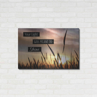 Luxe Metal Art 'Your Light' by Lori Deiter, Metal Wall Art,36x24