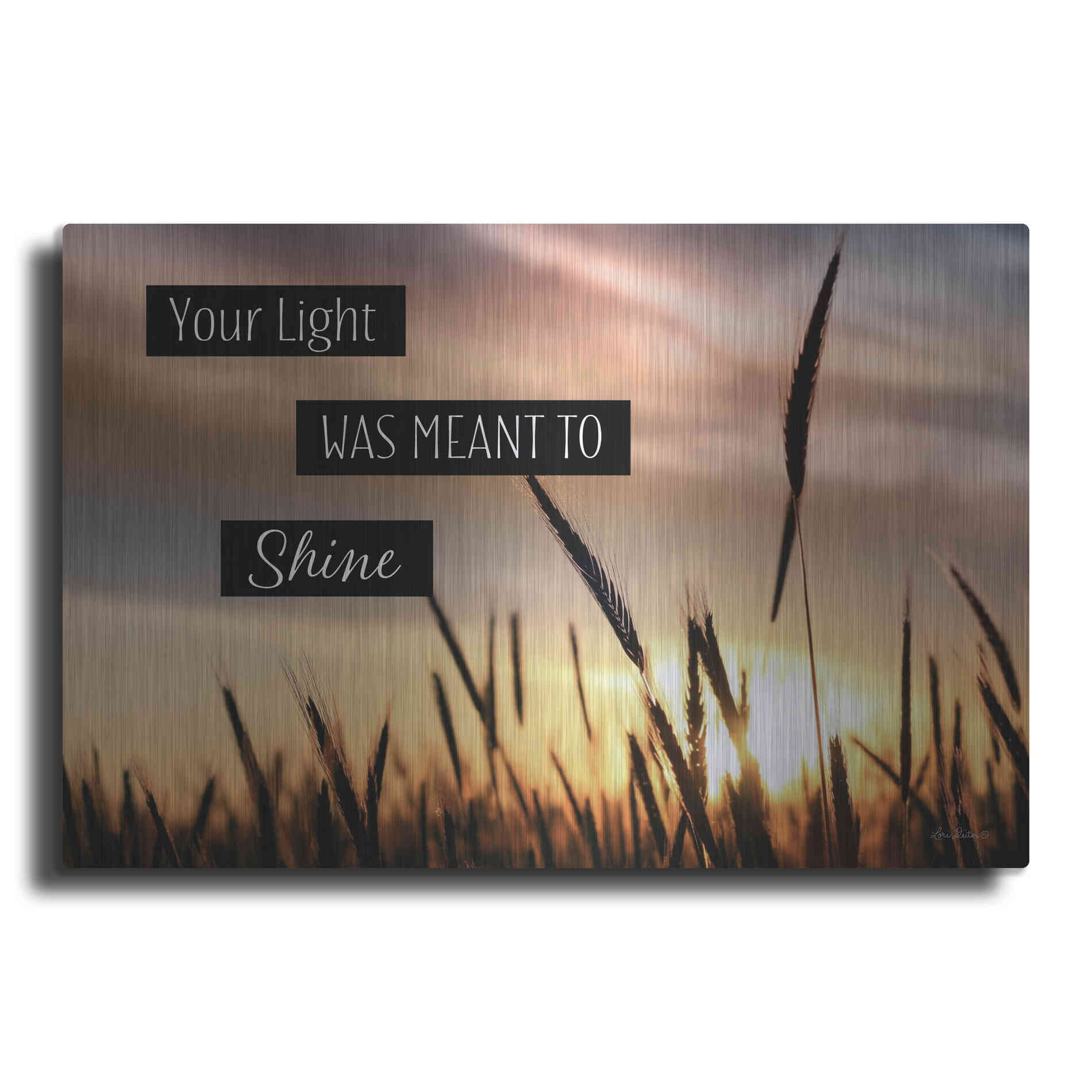 Luxe Metal Art 'Your Light' by Lori Deiter, Metal Wall Art