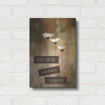 Luxe Metal Art 'Stand Tall' by Lori Deiter, Metal Wall Art,12x16