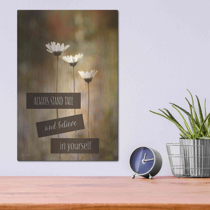 Luxe Metal Art 'Stand Tall' by Lori Deiter, Metal Wall Art,12x16