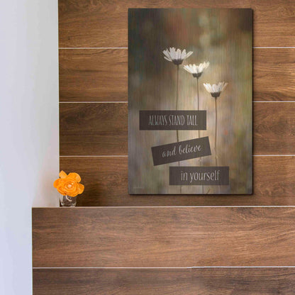 Luxe Metal Art 'Stand Tall' by Lori Deiter, Metal Wall Art,12x16