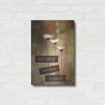 Luxe Metal Art 'Stand Tall' by Lori Deiter, Metal Wall Art,16x24