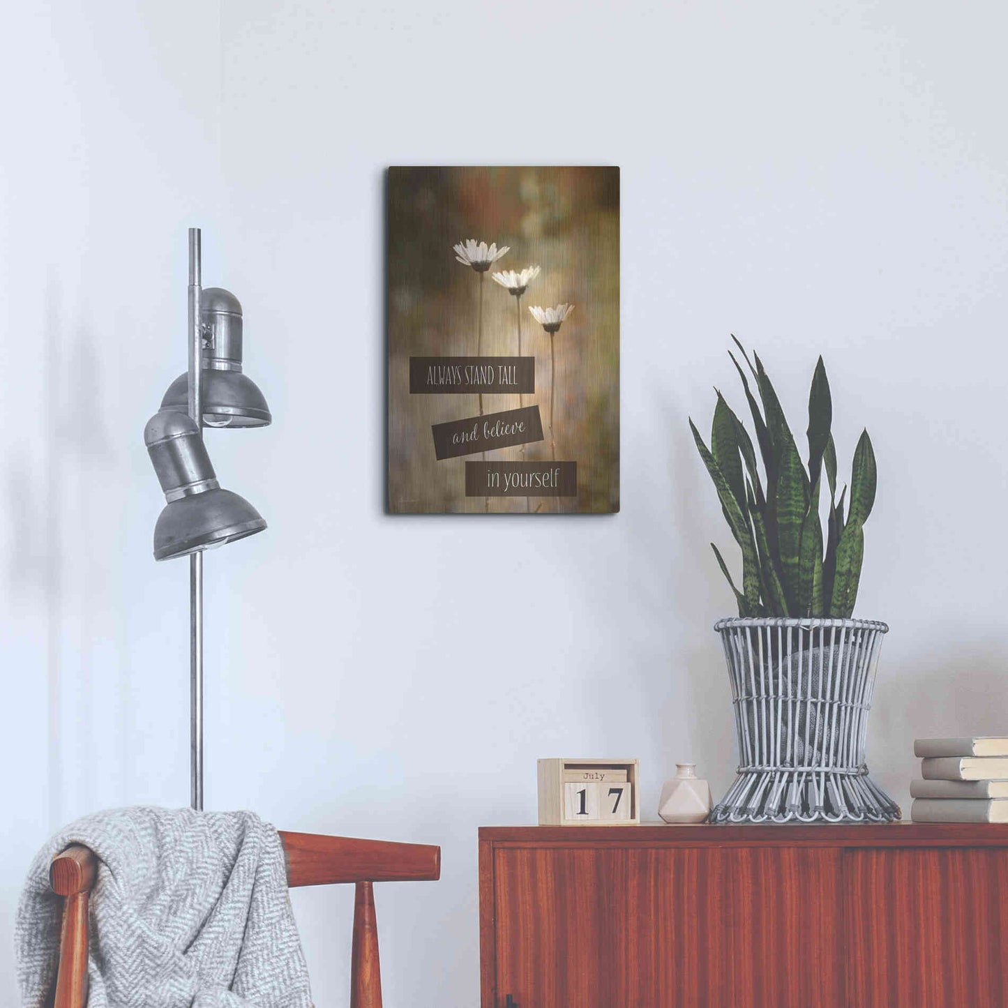 Luxe Metal Art 'Stand Tall' by Lori Deiter, Metal Wall Art,16x24