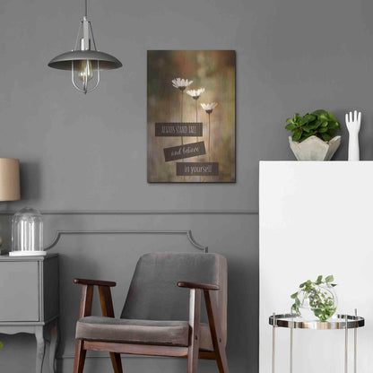 Luxe Metal Art 'Stand Tall' by Lori Deiter, Metal Wall Art,16x24