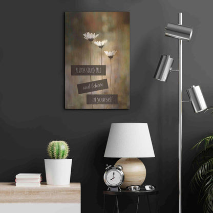 Luxe Metal Art 'Stand Tall' by Lori Deiter, Metal Wall Art,16x24
