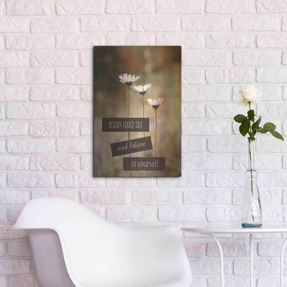 Luxe Metal Art 'Stand Tall' by Lori Deiter, Metal Wall Art,16x24