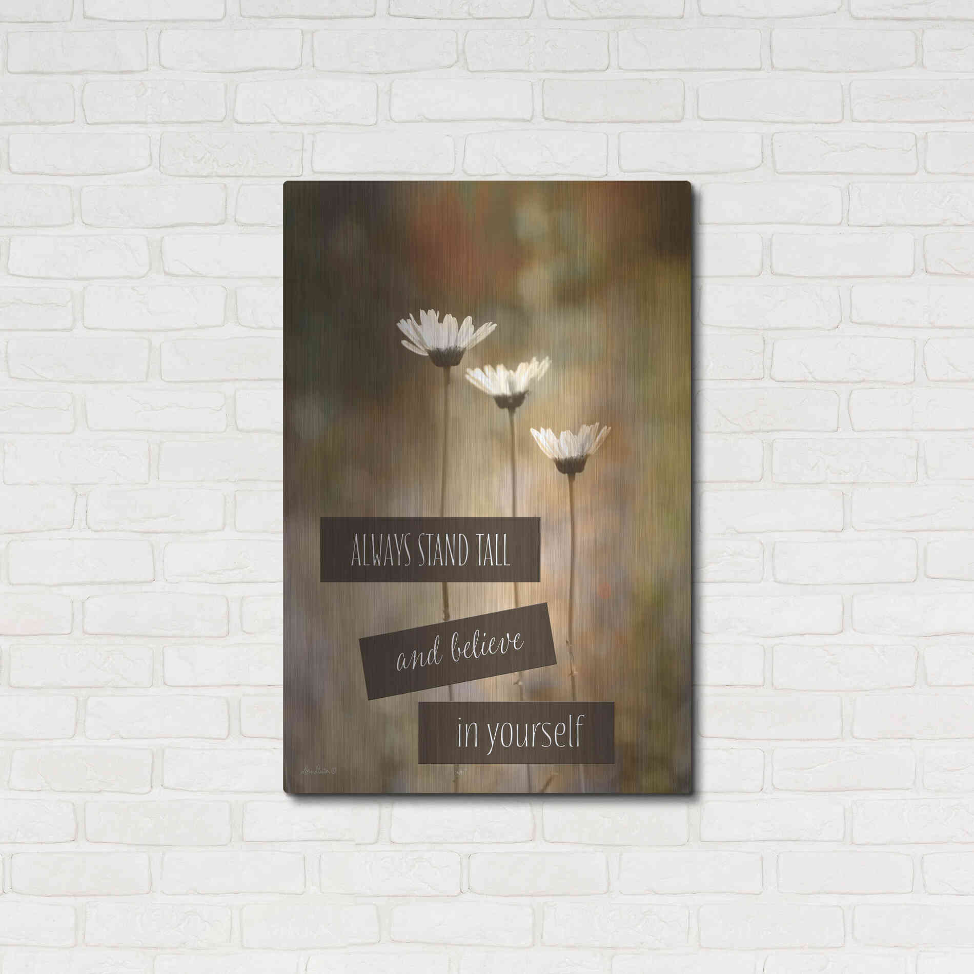 Luxe Metal Art 'Stand Tall' by Lori Deiter, Metal Wall Art,24x36