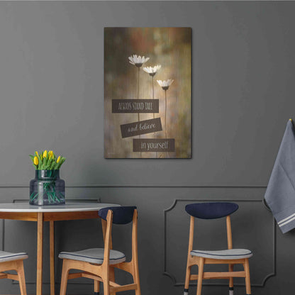 Luxe Metal Art 'Stand Tall' by Lori Deiter, Metal Wall Art,24x36
