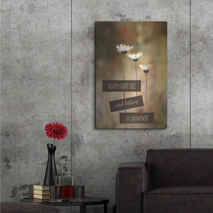 Luxe Metal Art 'Stand Tall' by Lori Deiter, Metal Wall Art,24x36