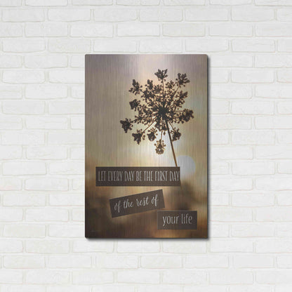 Luxe Metal Art 'The First Day' by Lori Deiter, Metal Wall Art,24x36