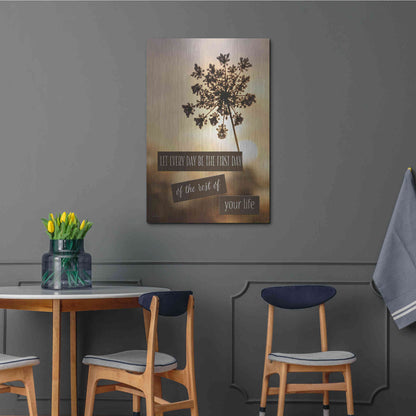 Luxe Metal Art 'The First Day' by Lori Deiter, Metal Wall Art,24x36