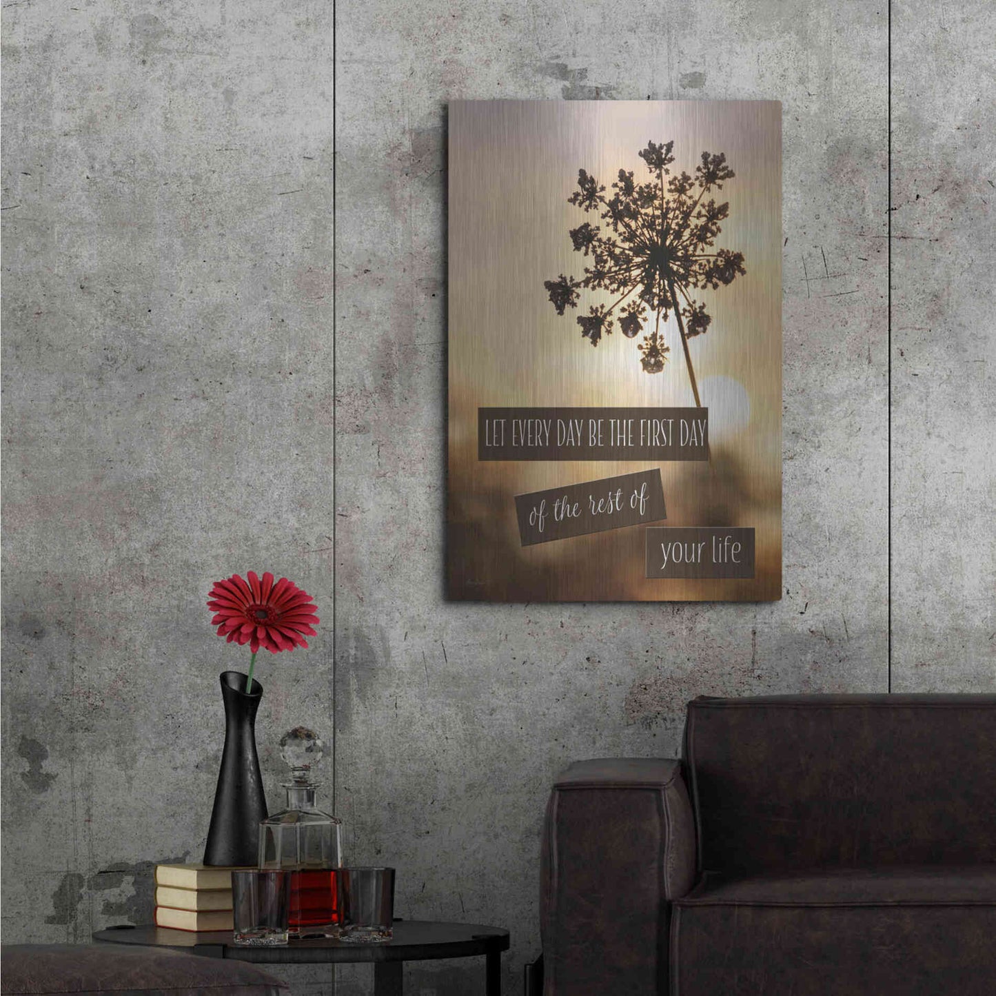 Luxe Metal Art 'The First Day' by Lori Deiter, Metal Wall Art,24x36