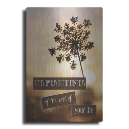 Luxe Metal Art 'The First Day' by Lori Deiter, Metal Wall Art